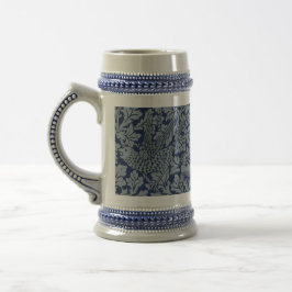 William Morris Vintage-Muster Vögel und Anemonen Bierglas