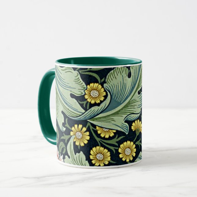 William Morris vintage pattern, Leicester, Tasse (Vorderseite Links)
