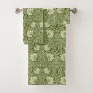 William Morris Vintage Pimpernel Blumenmuster Badhandtuch Set