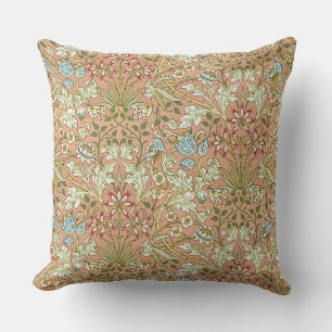 William Morris Vintage Pink Blau Weiß Grün Kissen