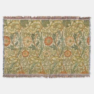 William Morris Vintage Rosa- und Rosenmuster Decke