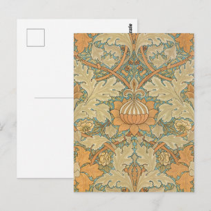 William Morris Vintage St James Akanthus-Muster Postkarte