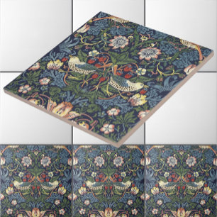 William Morris Vintage Strawberry Thief Muster Fliese