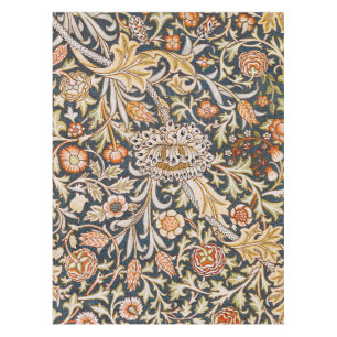 William Morris Vintage Trent Blaues Blumenmuster Tischdecke