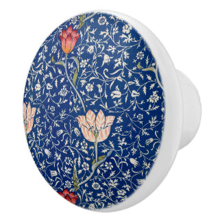 William Morris Vintage-Tulpen-Blumenmuster in Indi Keramikknauf