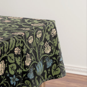 William Morris Vintage-Veilchen- und Akelei-Muster Tischdecke