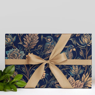 William Morris Vintage Vogel Blumen Pflanzen Muste Geschenkpapier