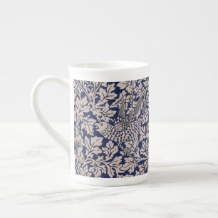 William Morris Vintage Vogel und Anemone Dunkelbla Prozellantasse