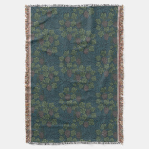 William Morris Vintage-Weintraubenranken-Muster Decke