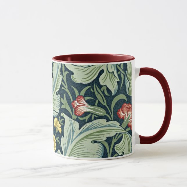 William Morris - Vintages Blumendesign in Leiceste Tasse (Rechts)