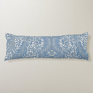 William Morris Vintages Blumenmuster Blau Weiß Seitenschläferkissen