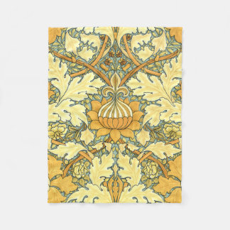 William Morris Vintages Blumenmuster Fleecedecke