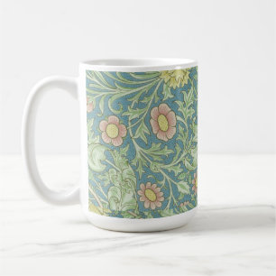 William Morris Vintages Blumenmuster Grün Rosa Kaffeetasse