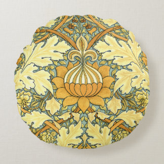 William Morris Vintages Blumenmuster Rundes Kissen