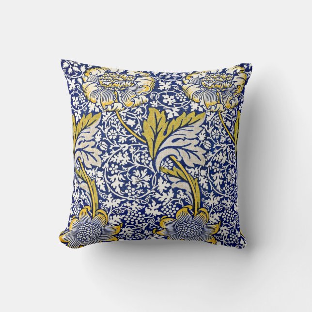 William Morris Vintages Blumenmuster Throw Pillow Kissen (Vorderseite)