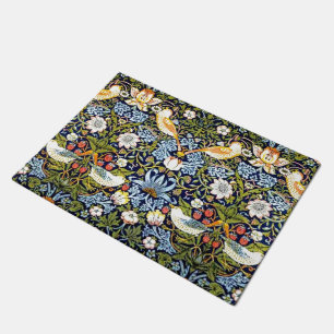 William Morris Vintages Design - Strawberry Thief, Fußmatte