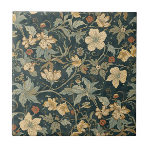 William Morris Vintages florales Jugendstil-Muster Fliese