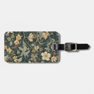 William Morris Vintages florales Jugendstil-Muster Gepäckanhänger