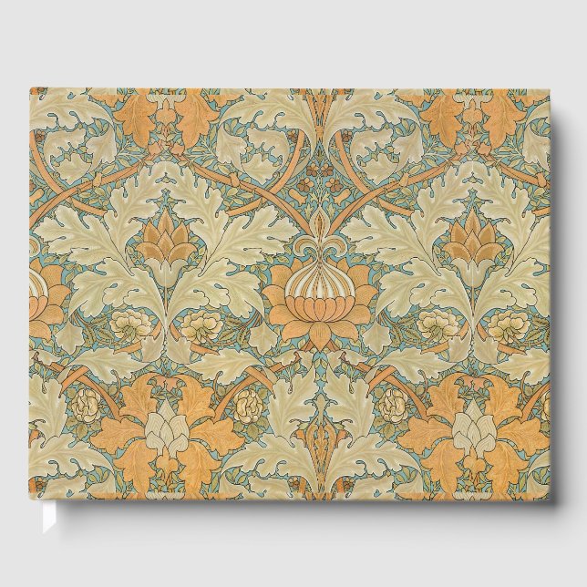 William Morris - Vintages Foliage- und Blumenmuste Gästebuch (Vorderseite)