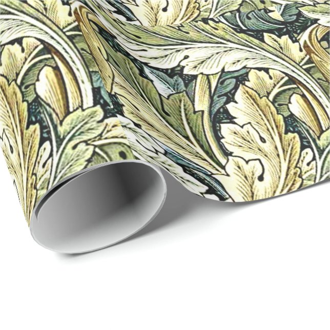 William Morris Vintages Muster, Acanthus Geschenkpapier (Rolleneckpunkt)