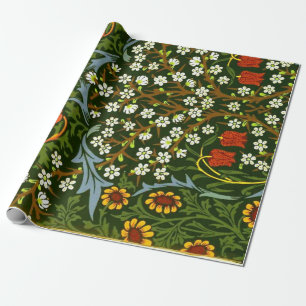 William Morris Vintages Muster, Blackthorn Geschenkpapier