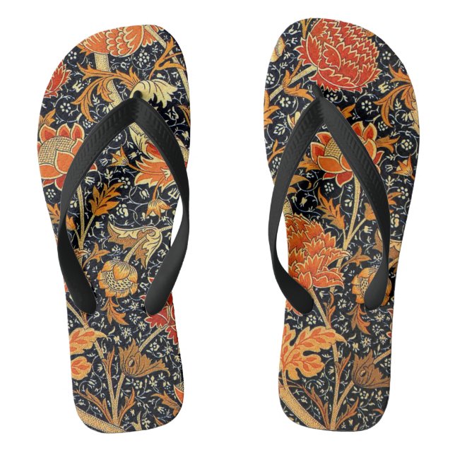 William Morris - Vintages Muster Flip Flops (Fußbett)