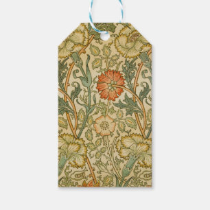 William Morris - Vintages Rosa und Rose Geschenkanhänger
