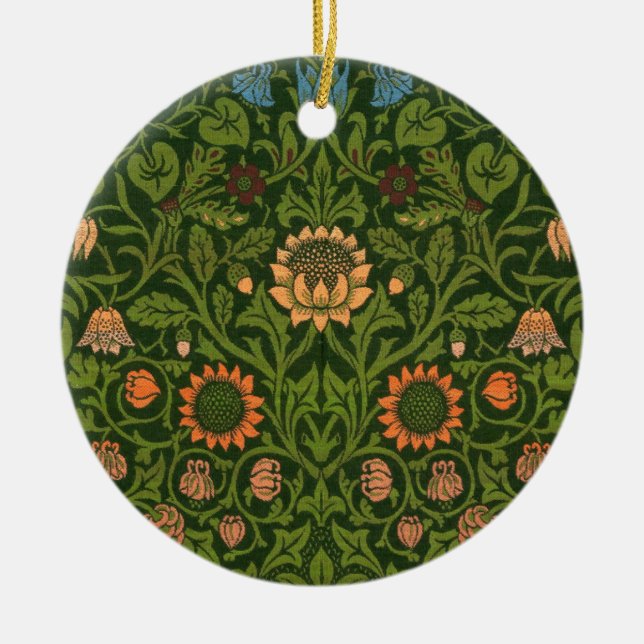 William Morris Violet und Columbine Art Rug Keramik Ornament (Vorne)