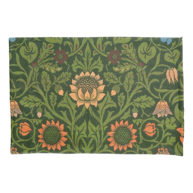 William Morris Violet und Columbine Art Rug Kissenbezug (Vorderseite)