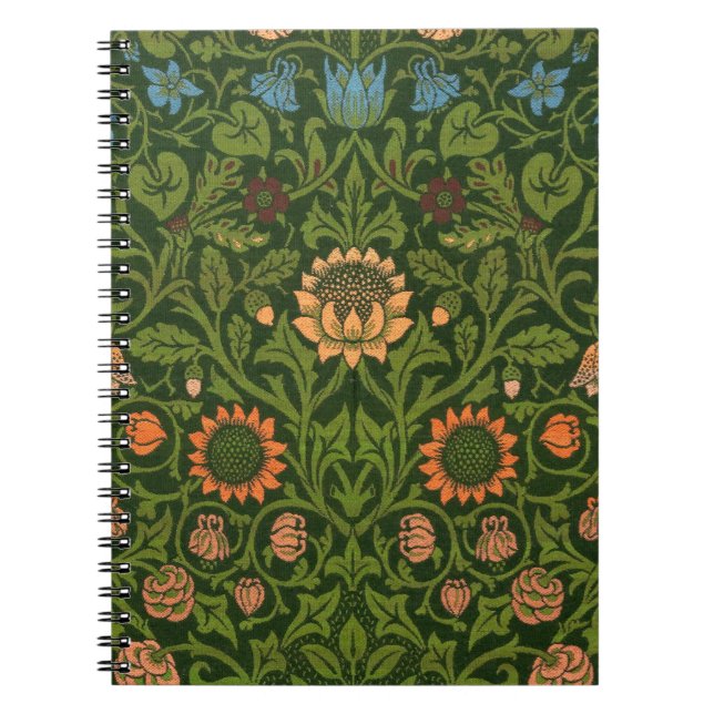 William Morris Violet und Columbine Art Rug Notizblock (Vorderseite)