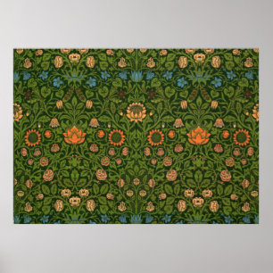 William Morris Violet und Columbine Art Rug Poster