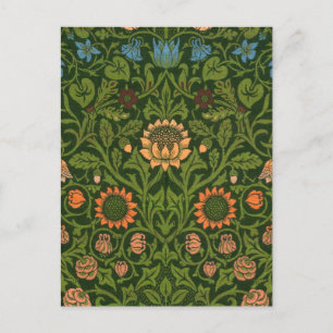 William Morris Violet und Columbine Art Rug Postkarte