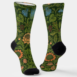 William Morris Violet und Columbine Art Rug Socken