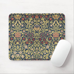 William Morris Violett und Akelei Kunst Mousepad