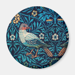 William Morris Vögel Art Nouveau Blumenmuster Magnet