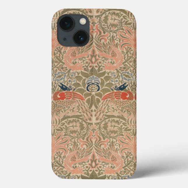 William-Morris-Vögel-berühmtes Muster Case-Mate iPhone Hülle (Rückseite)