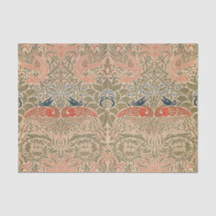 William-Morris-Vögel-berühmtes Muster Seidenpapier