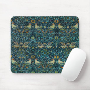 William Morris Vögel & Blumenmuster Mousepad