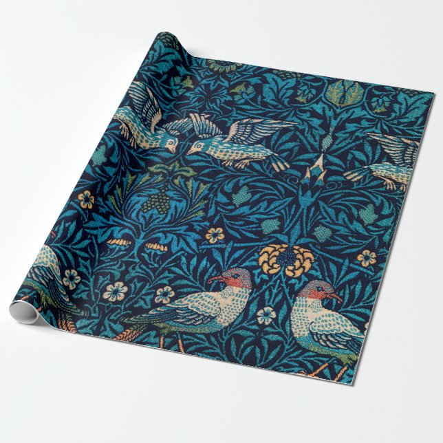 William Morris Vögel Geschenkpapier (Ungerollt)