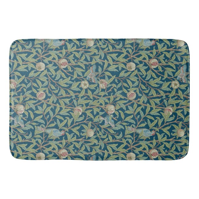 William Morris "Vogel und Granatapfel"  Badematte (Vorderseite)