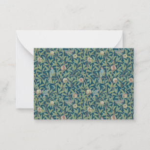 William Morris "Vogel und Granatapfel" Mitteilungskarte