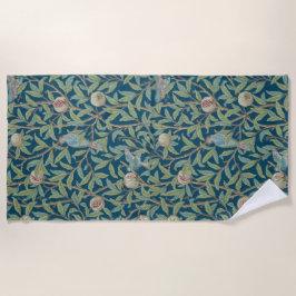William Morris "Vogel und Granatapfel"  Strandtuch
