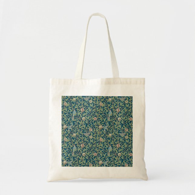 William Morris Vogel und Granatapfel Tragetasche (Vorne)