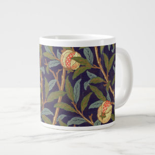 William Morris Vogel und Granatapfel Vintage-Blume Jumbo-Tasse