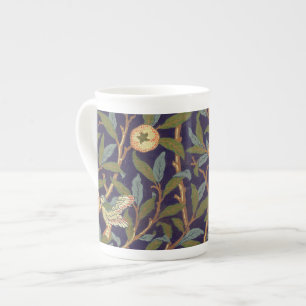 William Morris Vogel und Granatapfel Vintage-Blume Prozellantasse