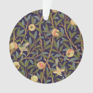 William Morris Vogel und Granatapfel Vintage-Kunst Ornament