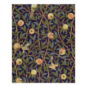 William Morris Vogel und Granatapfel Vintage-Kunst Poster