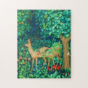 William Morris Wald Hirsche Tapisserie Print Puzzle