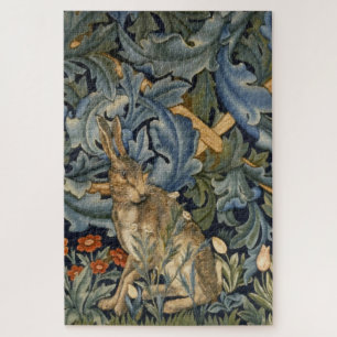 William Morris Wald Rabbit Floral Art Nouveau Puzzle