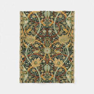 William Morris Wald-Tapetenmuster: Vintage Fleecedecke